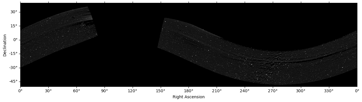 An example of an estimated starfield